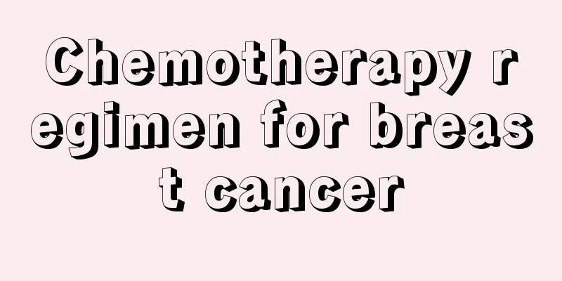 Chemotherapy regimen for breast cancer