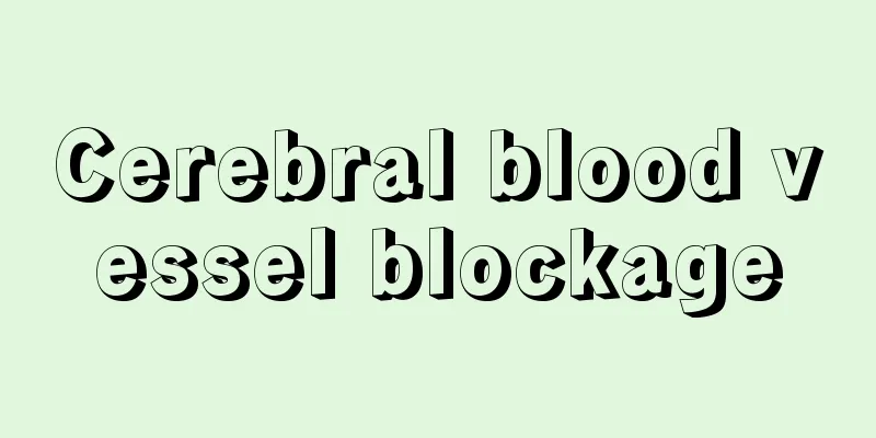 Cerebral blood vessel blockage
