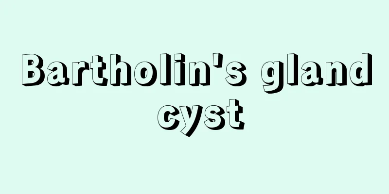 Bartholin's gland cyst
