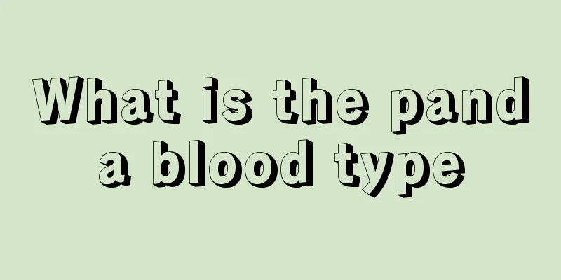 What is the panda blood type