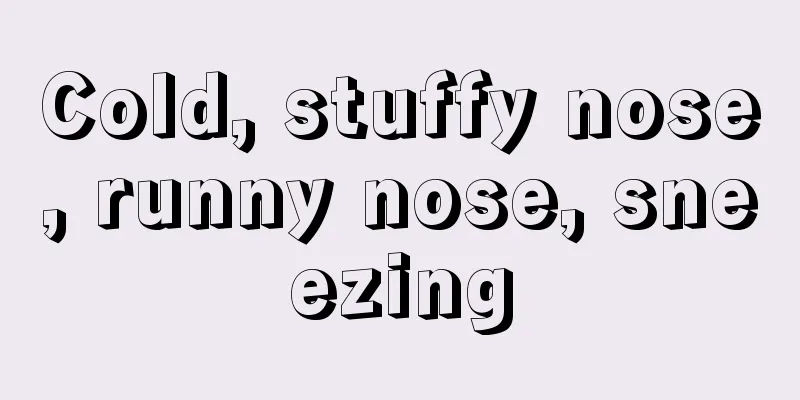 Cold, stuffy nose, runny nose, sneezing