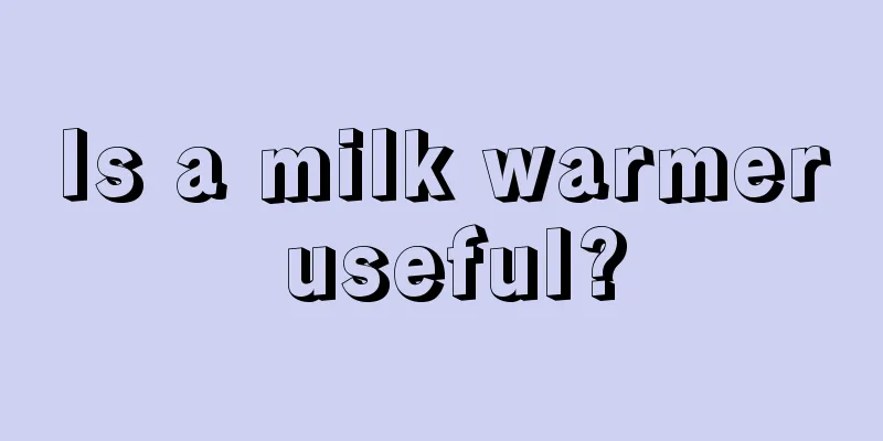 Is a milk warmer useful?