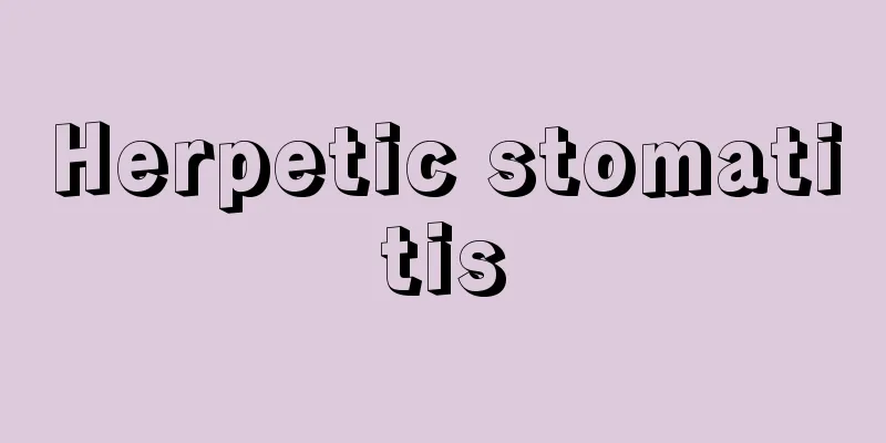 Herpetic stomatitis