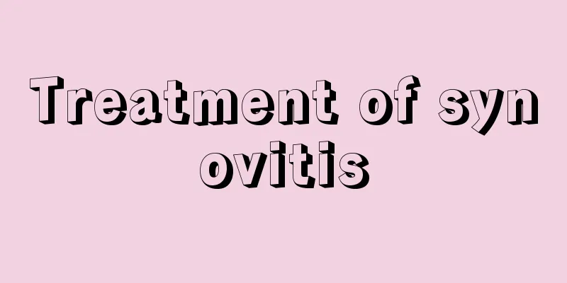 Treatment of synovitis