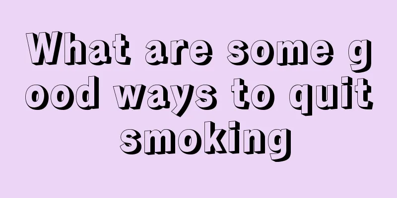 What are some good ways to quit smoking