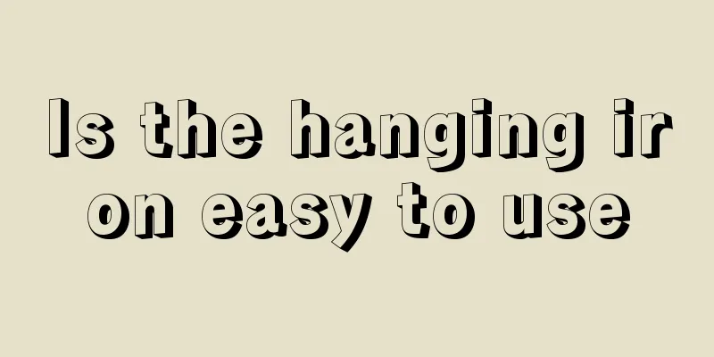 Is the hanging iron easy to use