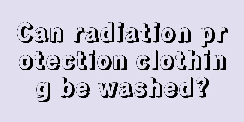 Can radiation protection clothing be washed?