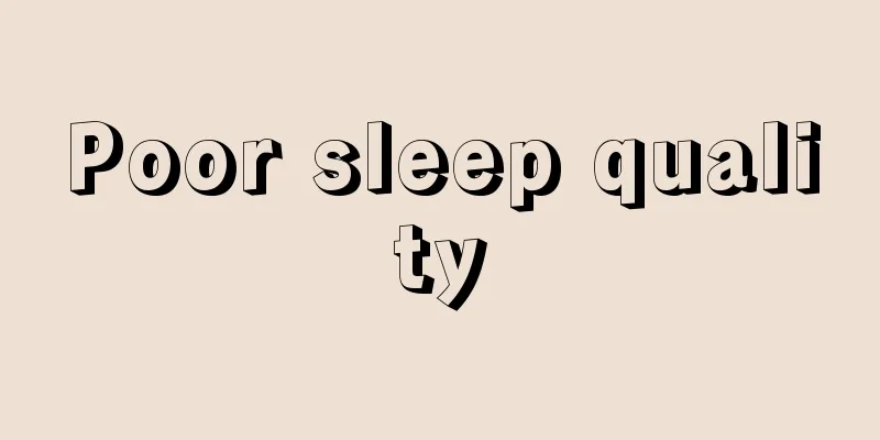 Poor sleep quality