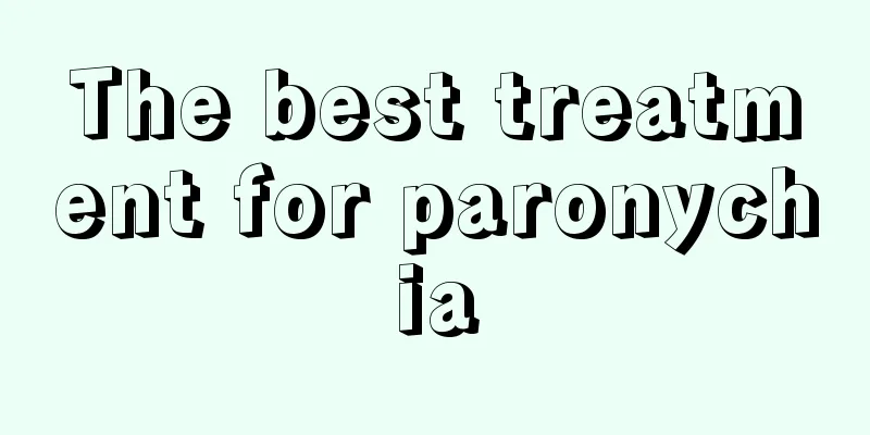 The best treatment for paronychia