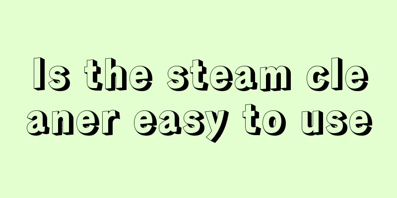 Is the steam cleaner easy to use