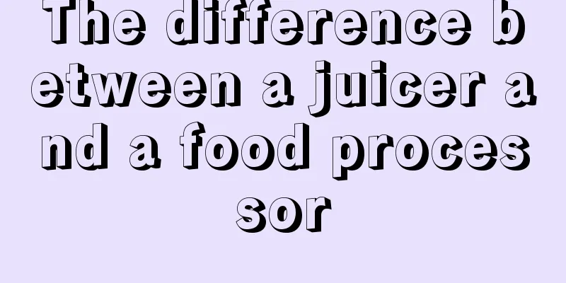 The difference between a juicer and a food processor