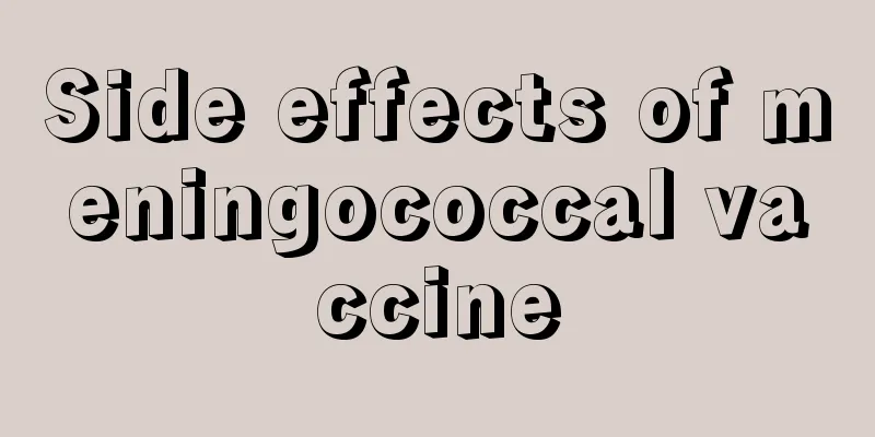 Side effects of meningococcal vaccine