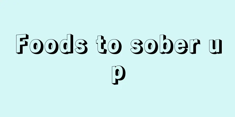 Foods to sober up