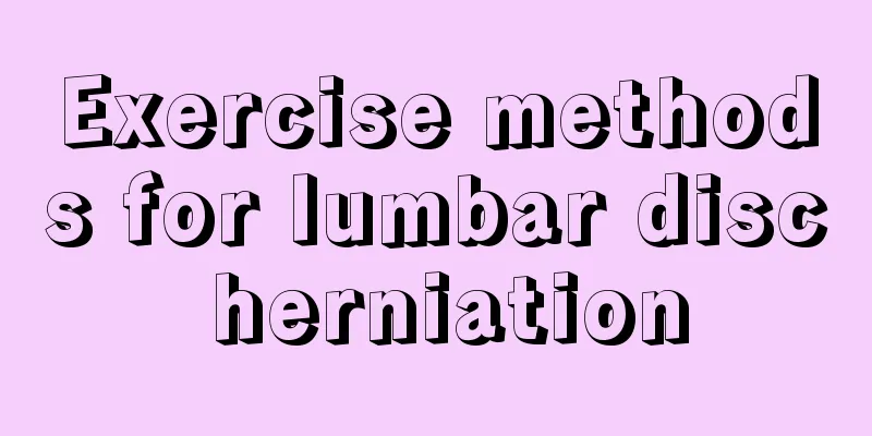 Exercise methods for lumbar disc herniation