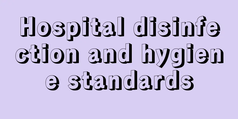 Hospital disinfection and hygiene standards