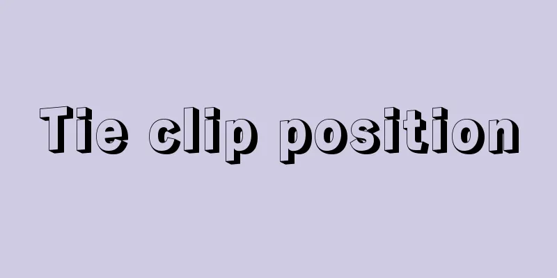 Tie clip position