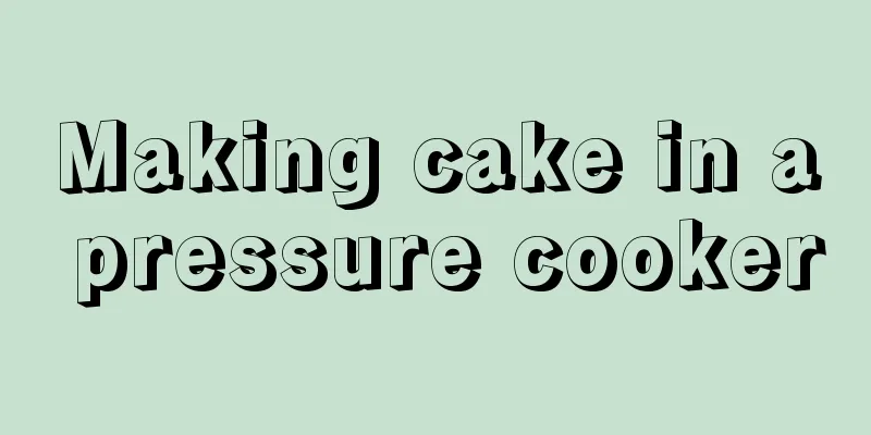 Making cake in a pressure cooker