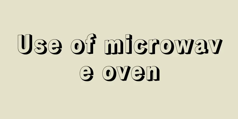 Use of microwave oven