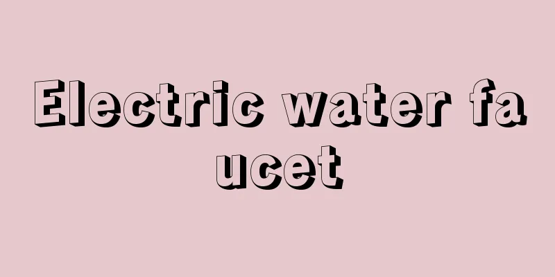 Electric water faucet