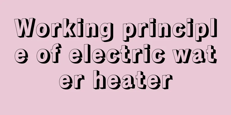 Working principle of electric water heater