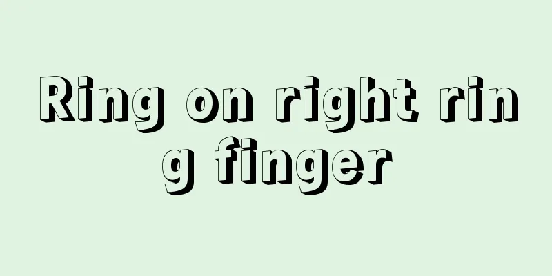 Ring on right ring finger