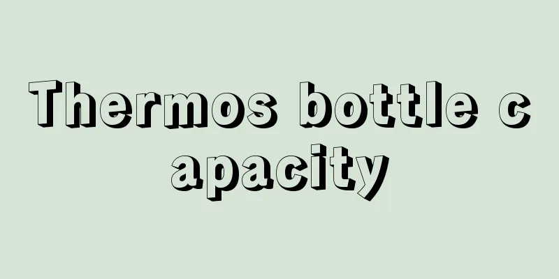 Thermos bottle capacity