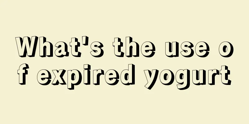 What's the use of expired yogurt