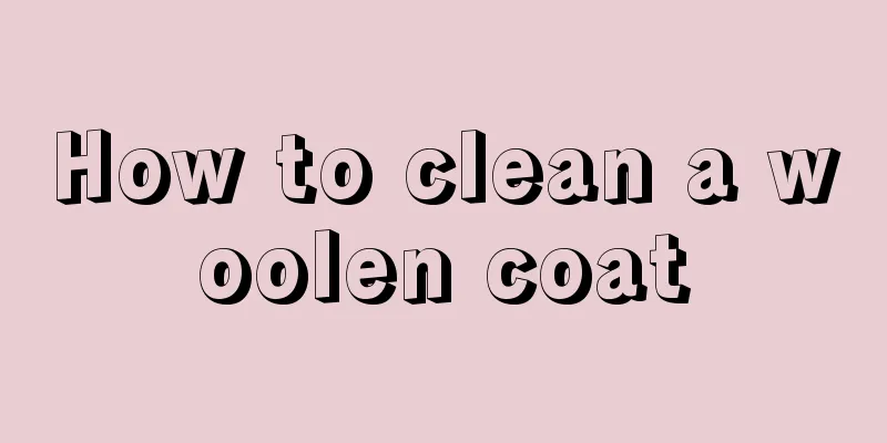 How to clean a woolen coat