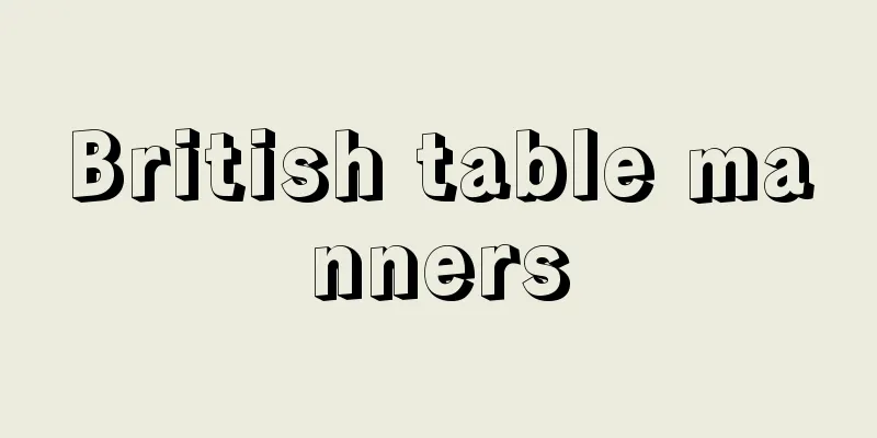 British table manners