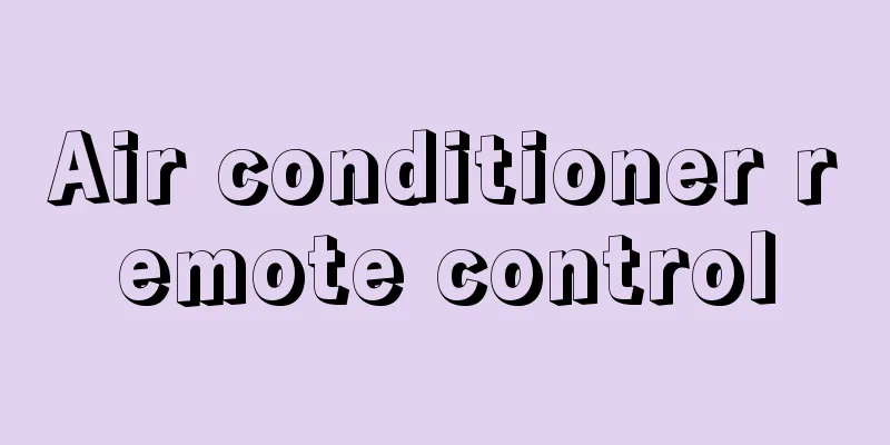 Air conditioner remote control