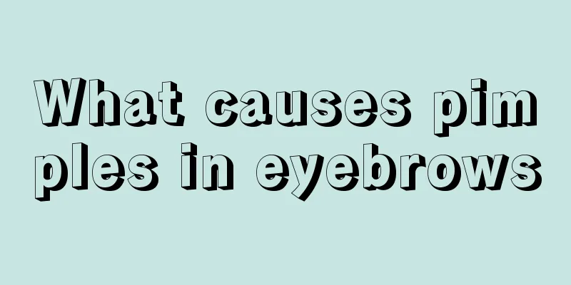 What causes pimples in eyebrows