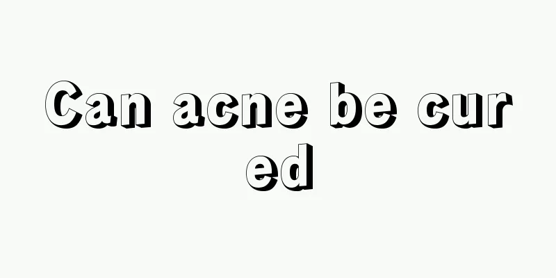 Can acne be cured