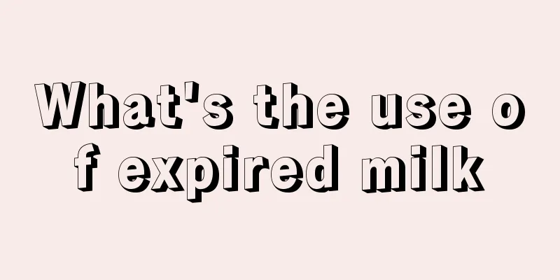 What's the use of expired milk