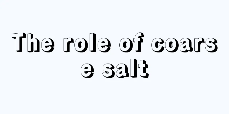 The role of coarse salt