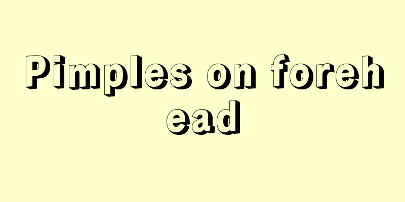 Pimples on forehead