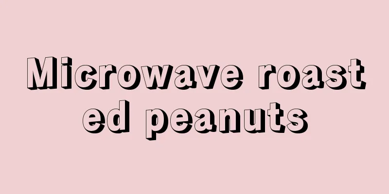 Microwave roasted peanuts