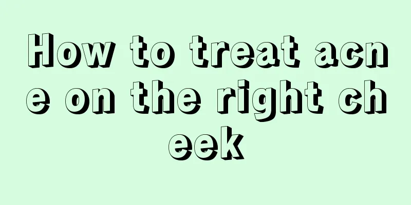 How to treat acne on the right cheek