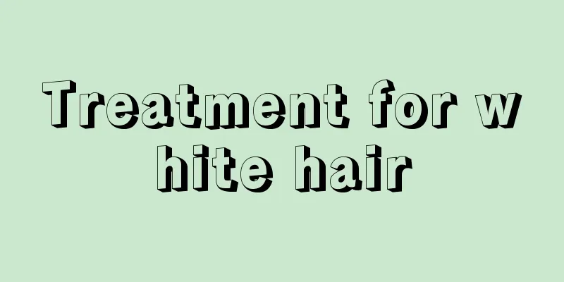 Treatment for white hair