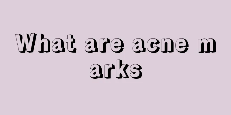 What are acne marks