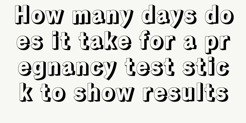 How many days does it take for a pregnancy test stick to show results