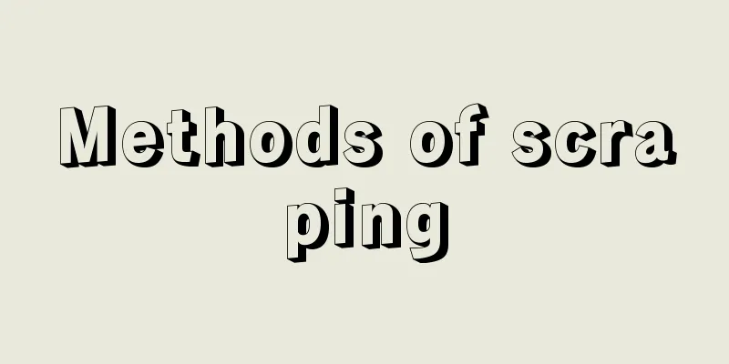 Methods of scraping