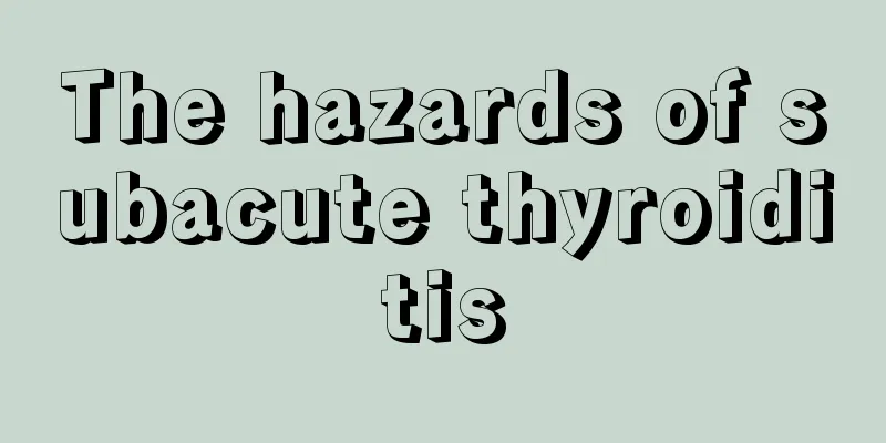 The hazards of subacute thyroiditis