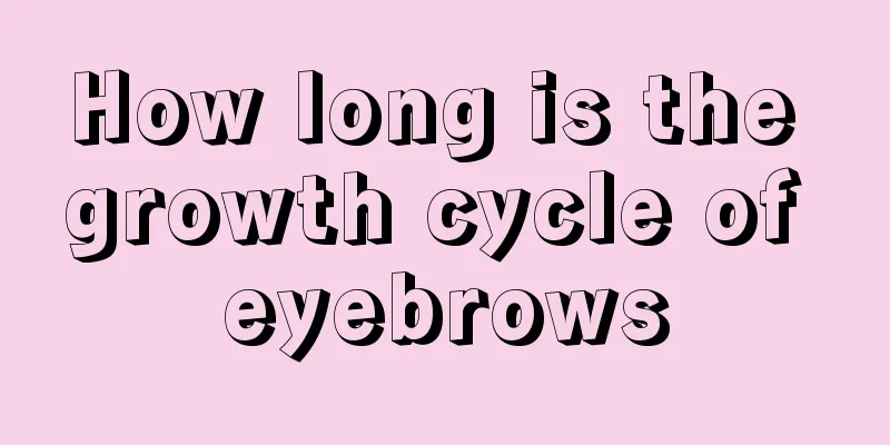 How long is the growth cycle of eyebrows