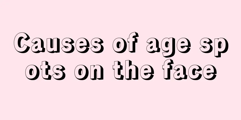 Causes of age spots on the face