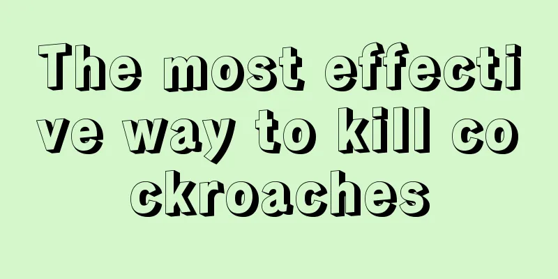 The most effective way to kill cockroaches