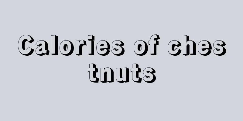 Calories of chestnuts