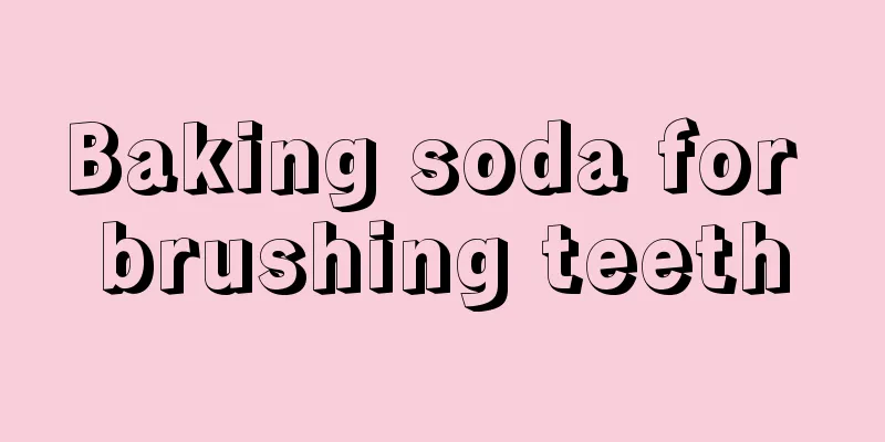 Baking soda for brushing teeth