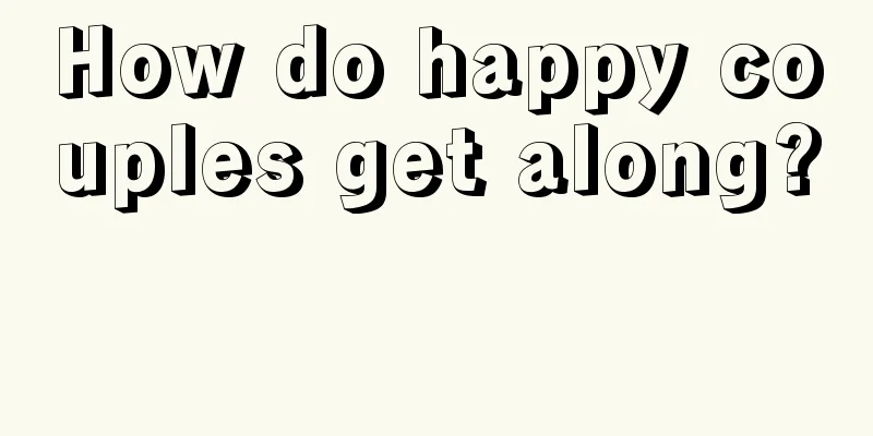 How do happy couples get along? 