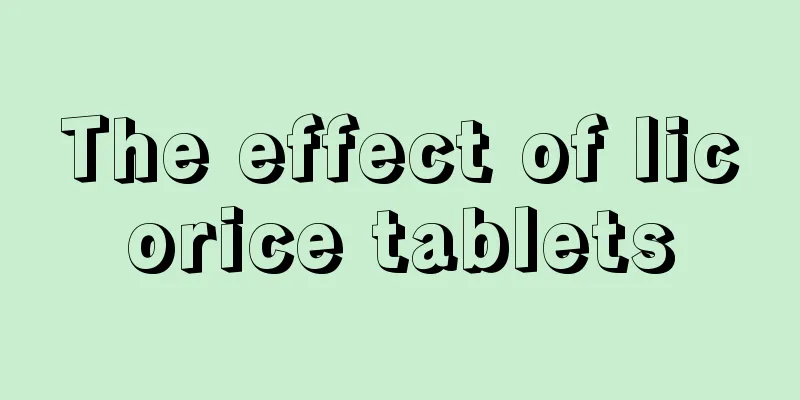 The effect of licorice tablets