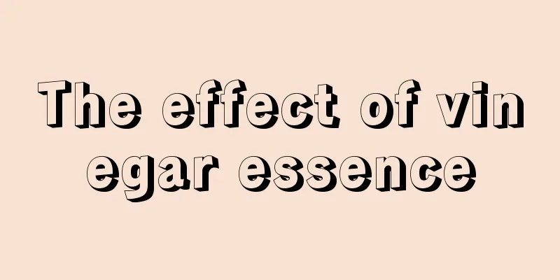 The effect of vinegar essence
